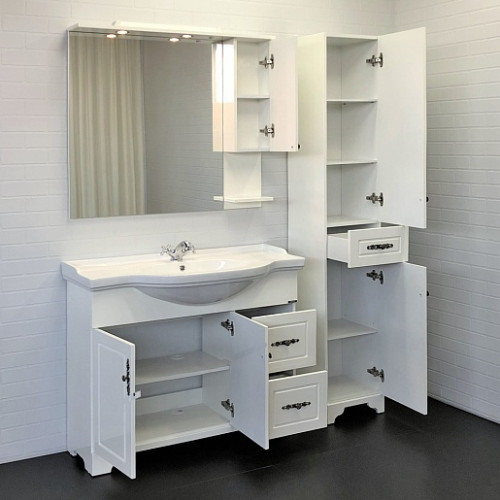 Comforty Зеркальный шкаф Севилья 100 R слоновая кость