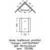 СанТа Зеркальный шкаф Сатурн 32 угловой дуб австрийский