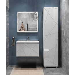 Vigo Тумба с раковиной Geometry 700-0-1 подвесная белая