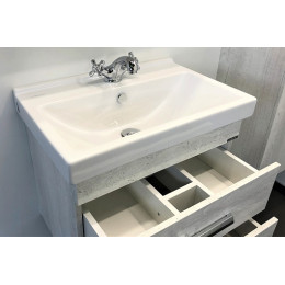 Comforty Мебель для ванной Никосия 60П подвесная дуб белый