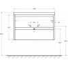BelBagno Тумба с раковиной Kraft 39 80 Rovere Tabacco с раковиной BB-8099-3-80
