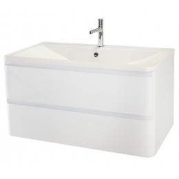 BelBagno Тумба с раковиной Albano 90 подвесная Bianco Lucido