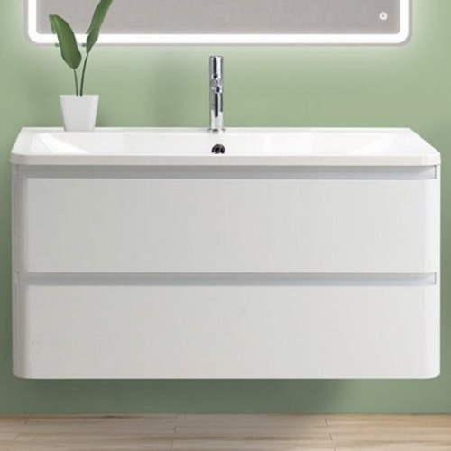 BelBagno Тумба с раковиной Albano 90 подвесная Bianco Lucido