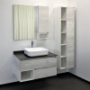 Comforty Зеркальный шкаф Прага 90 R дуб белый