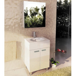 Comforty Зеркальный шкаф Диана 60 R белый