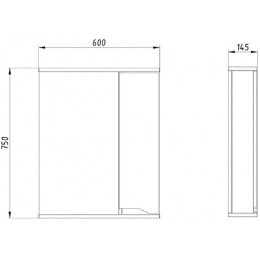ASB-Mebel Мебель для ванной Бари 60 2.0 белая