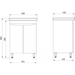 ASB-Mebel Мебель для ванной Бари 60 2.0 белая