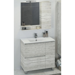 Comforty Мебель для ванной Верона 90 (Quadro) дуб белый