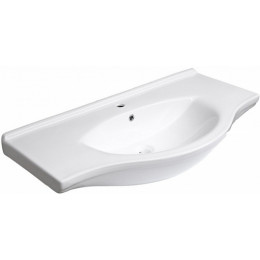 Aquanet Тумба с раковиной Донна 100 белый дуб/белая