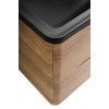 BelBagno Тумба с раковиной Acqua 120 подвесная Rovere Rustico с раковиной BB1200/455-LV-ART-ALR-NERO