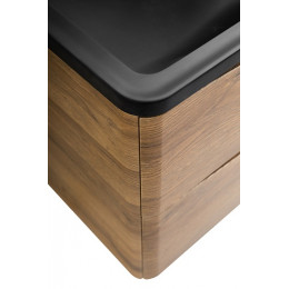 BelBagno Тумба с раковиной Acqua 120 подвесная Rovere Rustico с раковиной BB1200/455-LV-ART-ALR-NERO