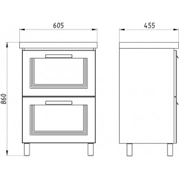 ASB-Mebel Мебель для ванной София 60 белая матовая