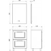 ASB-Mebel Мебель для ванной София 60 белая матовая