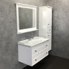 Comforty Тумба с раковиной Феррара 100 подвесная белая