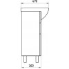 ASB-Mebel Тумба с раковиной Мессина 80/3 белая