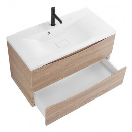 BelBagno Тумба с раковиной Marino 80 подвесная Rovere Bianco