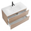 BelBagno Тумба с раковиной Marino 80 подвесная Rovere Bianco