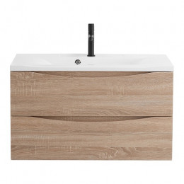 BelBagno Тумба с раковиной Marino 80 подвесная Rovere Bianco