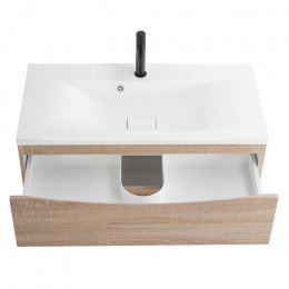 BelBagno Тумба с раковиной Marino 80 подвесная Rovere Bianco