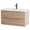 BelBagno Тумба с раковиной Marino 80 подвесная Rovere Bianco