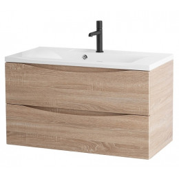 BelBagno Тумба с раковиной Marino 80 подвесная Rovere Bianco