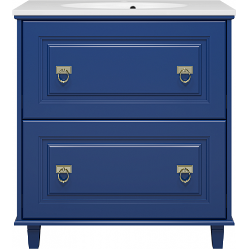 Misty Тумба с раковиной Версаль 80 синяя
