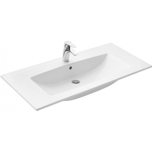 Акватон Тумба с раковиной Сохо 100 подвесная белая