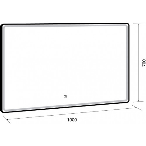 Dreja Зеркало Point 100x70 Led-подсветка
