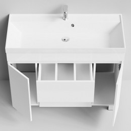 Водолей Тумба с раковиной Бест 100 белая