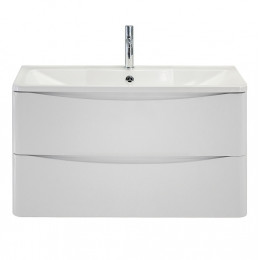 BelBagno Тумба с раковиной Acqua 80 подвесная Bianco Lucido