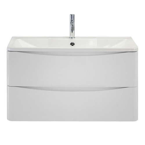 BelBagno Тумба с раковиной Acqua 80 подвесная Bianco Lucido