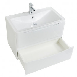 BelBagno Тумба с раковиной Acqua 80 подвесная Bianco Lucido