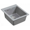 Мойка для кухни Paulmark Leer PM104249-GRM 41х49 серый металлик