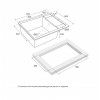 Мойка для кухни Paulmark Optimum PM216050-GRM 60х50 серый металлик