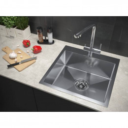 Мойка для кухни Paulmark Velten PM905151-BS 51х51 сталь