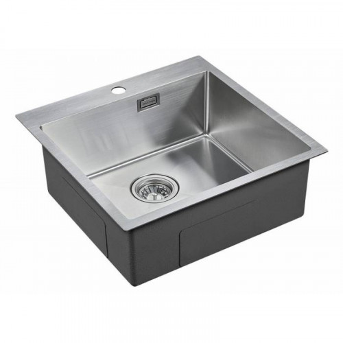 Мойка для кухни Paulmark Velten PM905151-BS 51х51 сталь