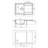 Мойка для кухни Lemark Imandra 9910030 76x50 шампань