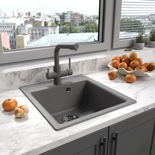 Мойка для кухни Lemark Hanka 9910009 50x45 серый