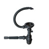 Мойка MIXLINE настольный монтаж 60х45 (3,0) вып 3 1/2, 22см с сифоном черный графит PRO (547236)