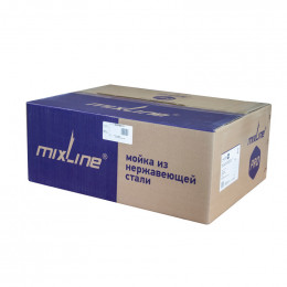 Мойка MIXLINE настольный монтаж 60х45 (3,0) вып 3 1/2, 22см с сифоном черный графит PRO (547236)