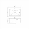 Мойка MIXLINE настольный монтаж 60х45 (3,0) вып 3 1/2, 22см с сифоном черный графит PRO (547236)