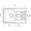 Мойка кухонная GranFest Quarz GF-Z21K серый