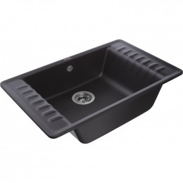 Мойка кухонная GranFest Quarz GF-ZW-71 черный