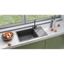 Кухонная мойка Ulgran Quartz Prima 860-09 мокрый асфальт