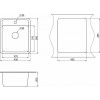 Кухонная мойка Granula Standart ST-4202 43x50 бежевый
