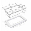 Мойка для кухни Paulmark Valde PM217444-GM 74х44 вороненая сталь