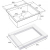 Мойка для кухни Paulmark Brim PM215951-GM 59х51 вороненая сталь