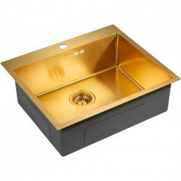 Мойка для кухни Paulmark Brim PM215951-BG 59х51 золото