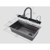 Многофункциональная кухонная мойка Savol S-SC001Q графит