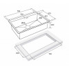 Мойка для кухни Paulmark Vast PM217551-BS 75х51 сталь